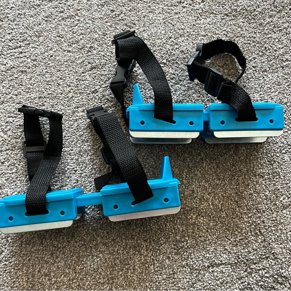 Toddler Ice Skates - Adjustable, strap-on, double-blade